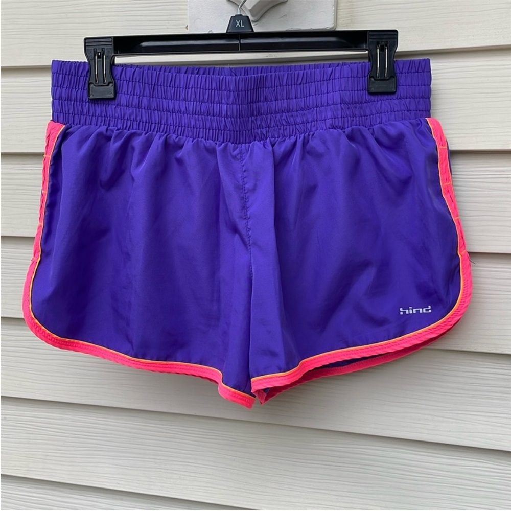 Hind Women's Purple Running Shorts with Pink Trim